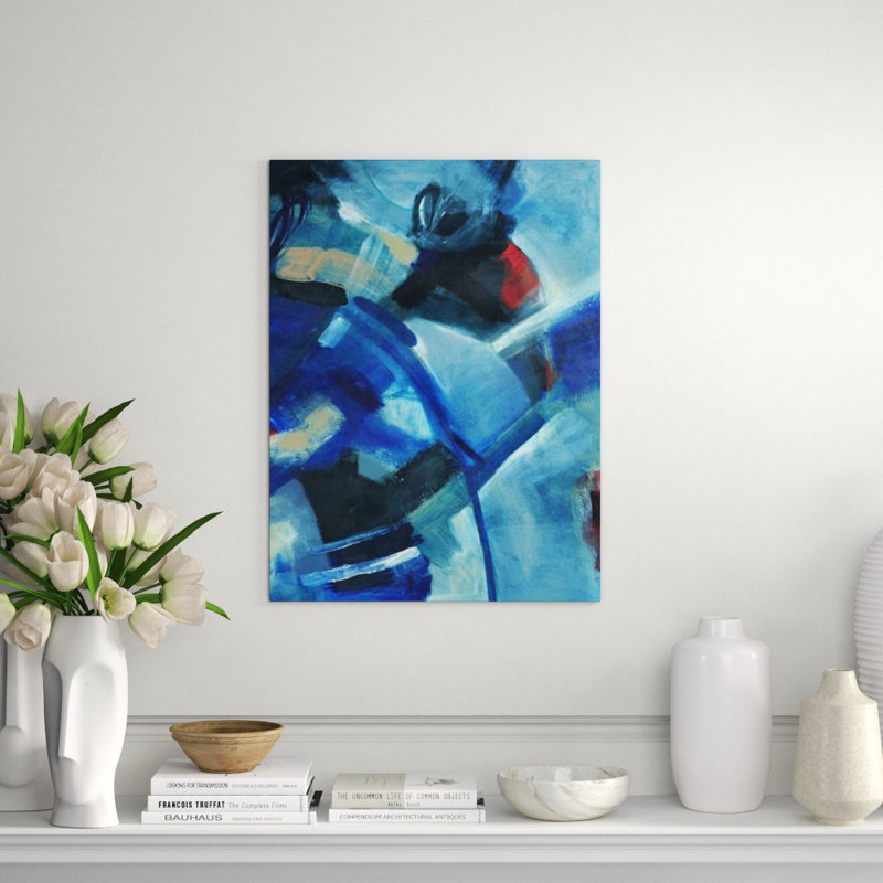 Cacophony II par Barclay Butera - impression, H 32 po x l 24 po, Image au pinceau gel