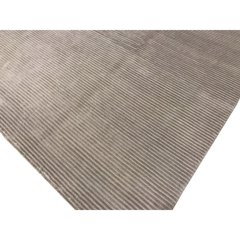 Tapis décoratif de l’Himalaya noué à la main gris, Rectangle 9 pi x 11 pi 11 po
