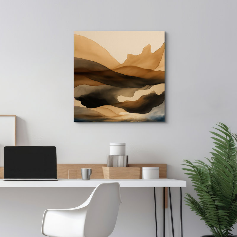 Impression sur toile abstraite murale pour décoration de salon, Toile tendue, Ne s’applique pas, H 12,8 po x l 12,8 po
