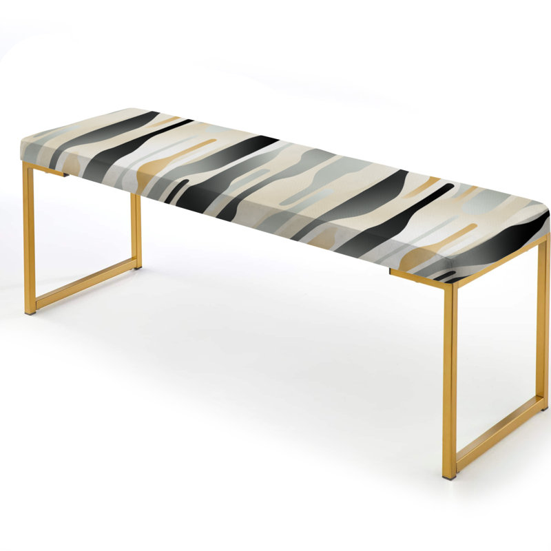 Banc rembourré rayé Neutral Space II