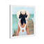 Fashion and Glam Seagreen Pier Swimsuit - Reproduction d'art sur papier encadrée