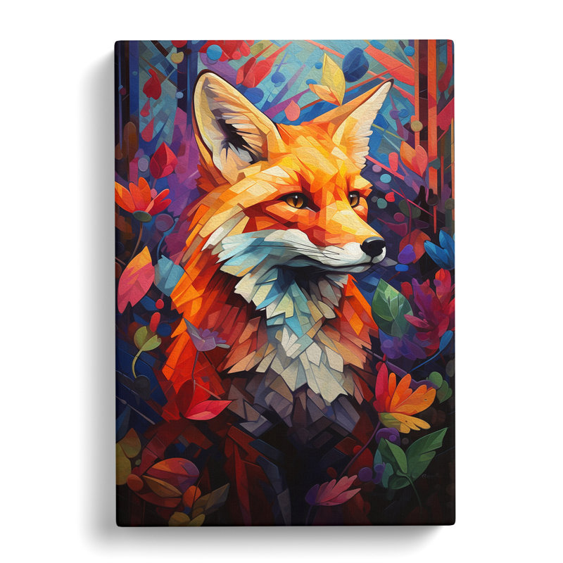 Fox Orphism No.4 - Wrapped Canvas, 76cm H x 50cm W x 3cm D