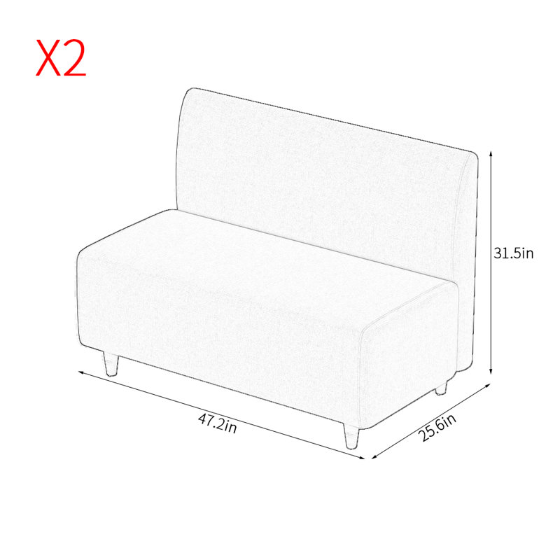 Banc de rangement Simple Modern, Vert clair