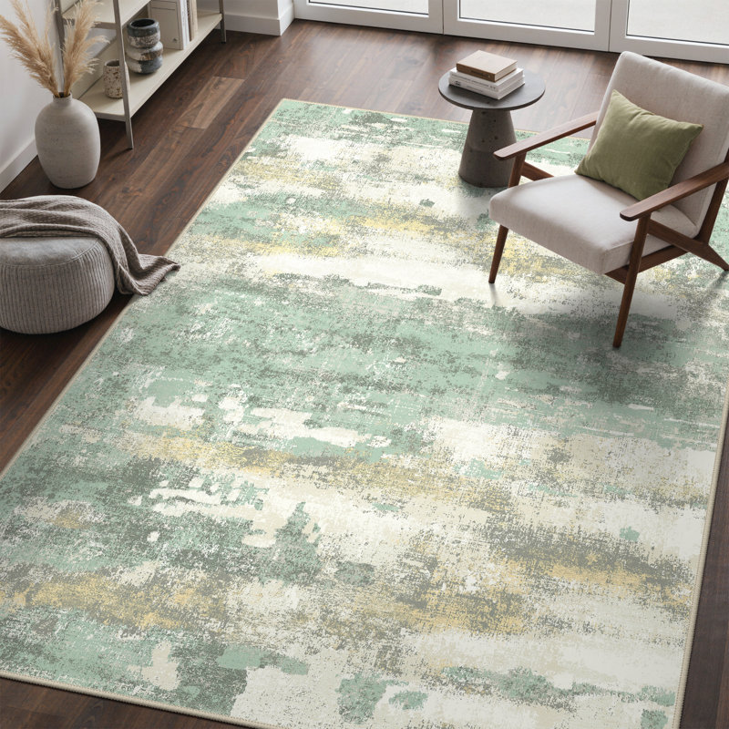 Tapis Pavelina, Rectangle 5 pi x 7 pi, Green