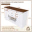 Buffet 54 "avec armoire de rangement et tablette ajustable Farmhouse