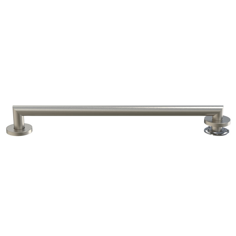 Architectural Designer Grab Bar, 3.5" H x 24" W x 1.25" D, Brushed Nickel