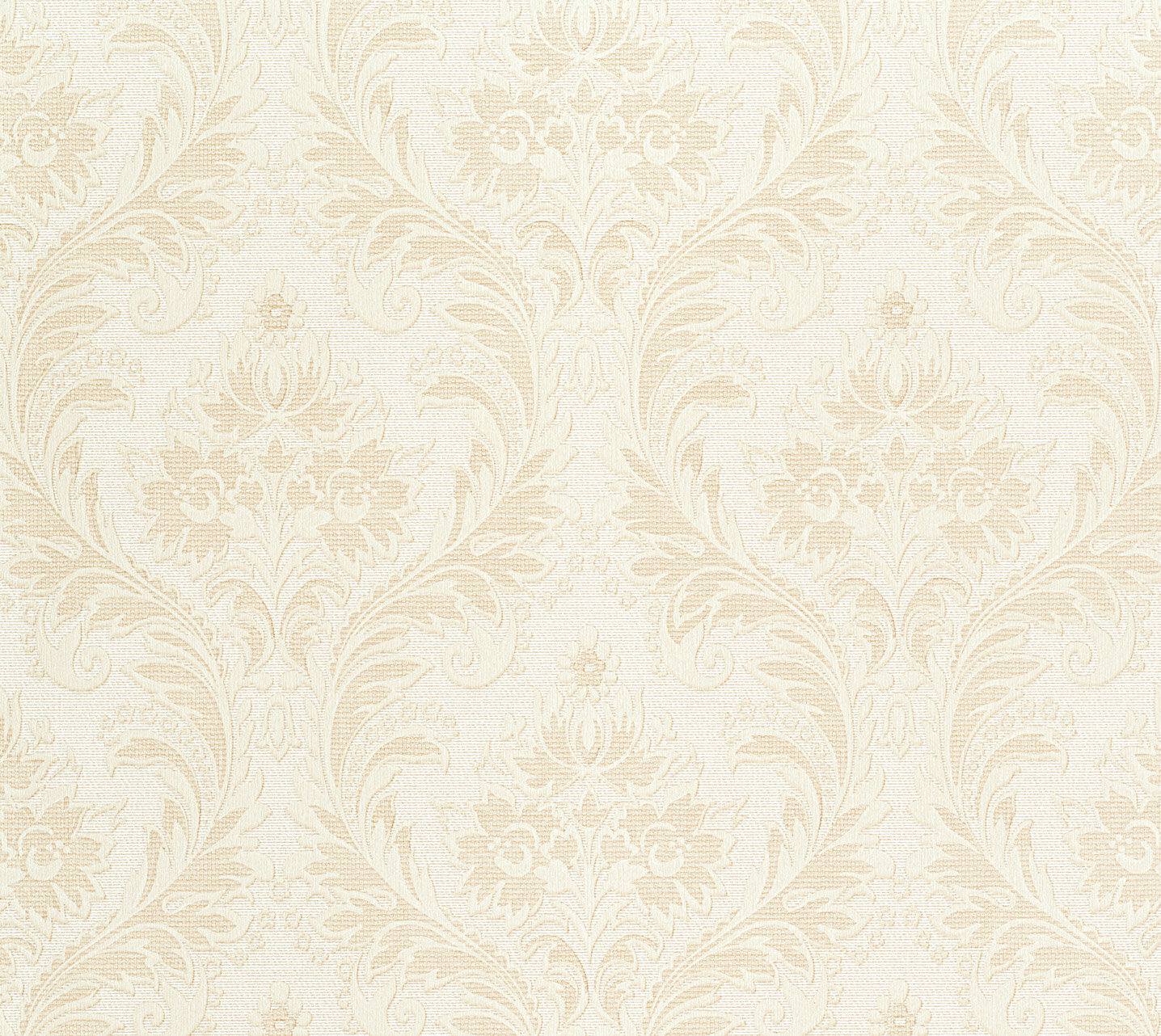 Ornamenta 2 Off White/Gold Intricate Damask Design Non-Pasted Vinyl on Paper Material Wallpaper Roll (Covers 57.75sq.ft)