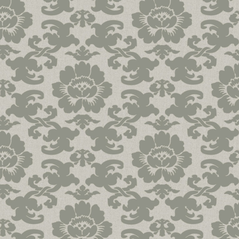 Papier peint Silky Poppy - Olive Ash