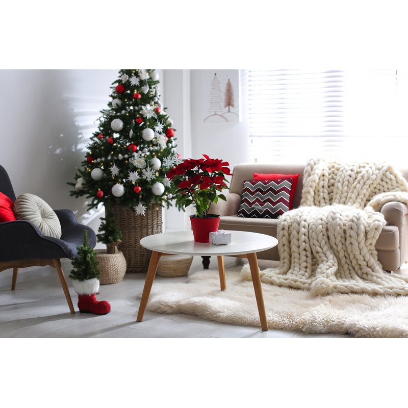 Stripe A Balance, 26 po x 26 po, Gris / rouge
