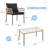 Becton Rectangular 6 - Person Dining Set with Cushions