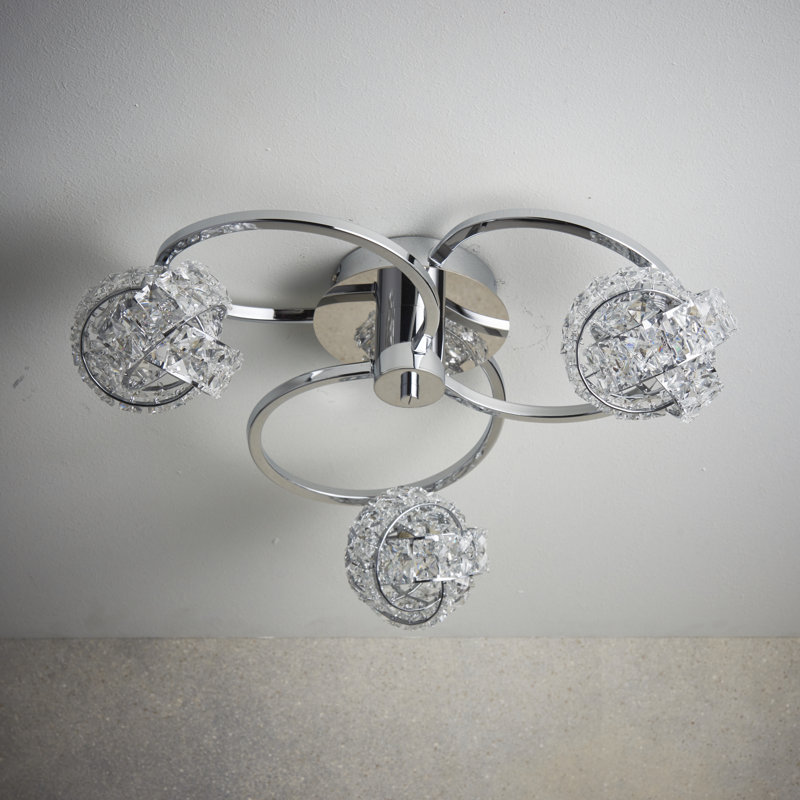 Sharri Crystal Semi Flush Mount