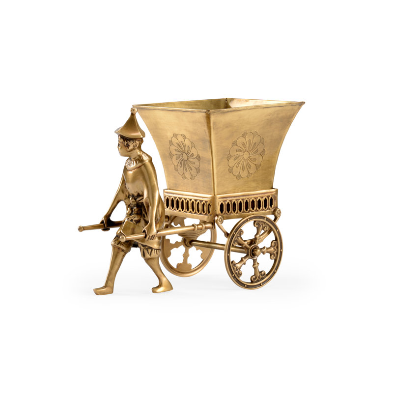 Coolio Cart Planter Figurine