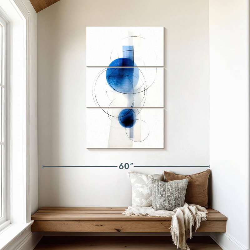 Avery Blue Naval I, 45" H x 28" W
