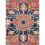 Tribal Hand-Knotted Wool Rust/Rust Area Rug