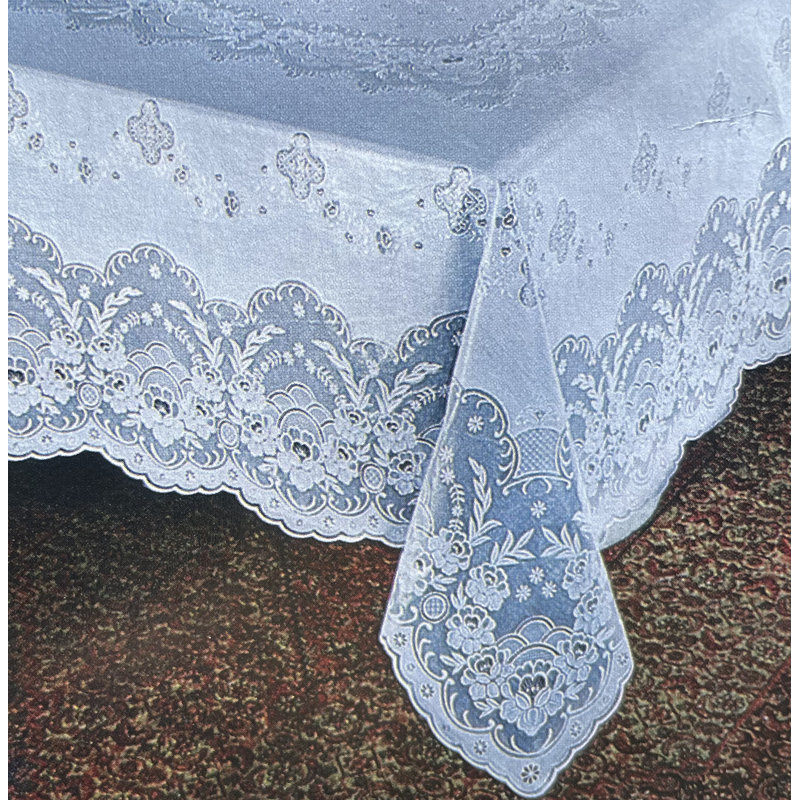 Nappe en vinyle blanc