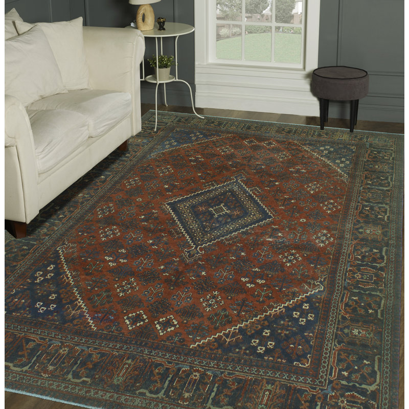 Tapis unique en laine 7 pi 1 po x 10 pi 9 po 2022 Hellat