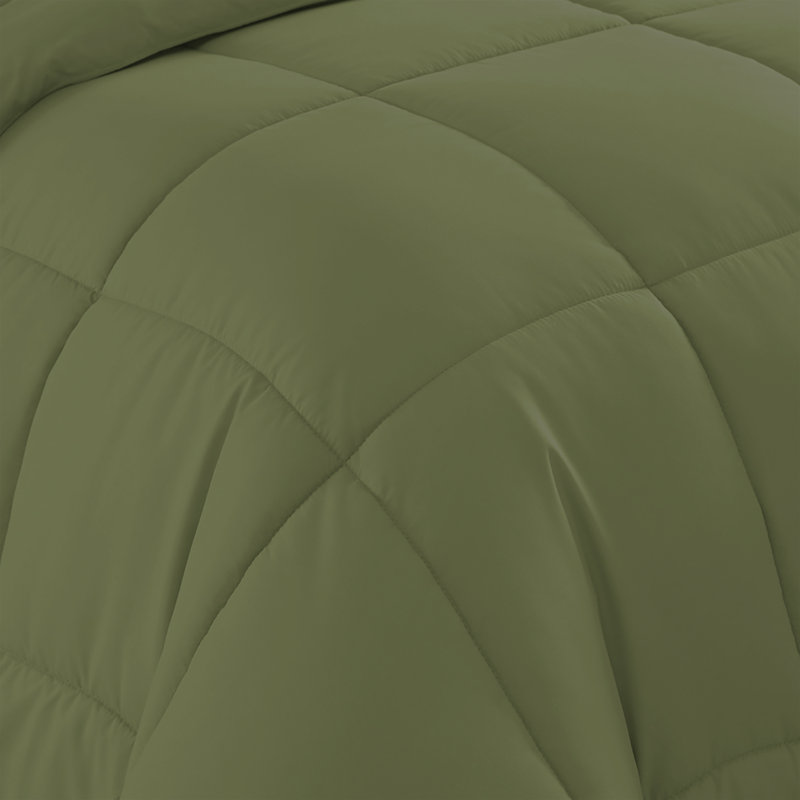  Luxury Alternative Comforter and Sheet Set, Twin Comforter + 4 Additional Pieces, Sage