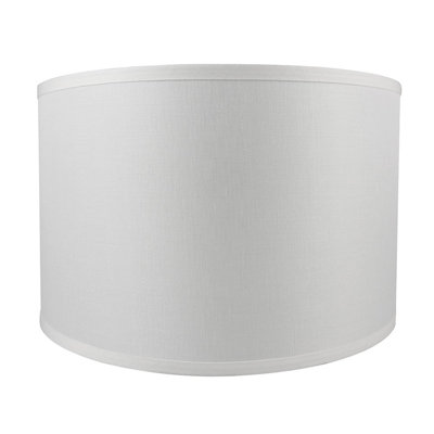 Abat-jour tambour en lin classique 16 po