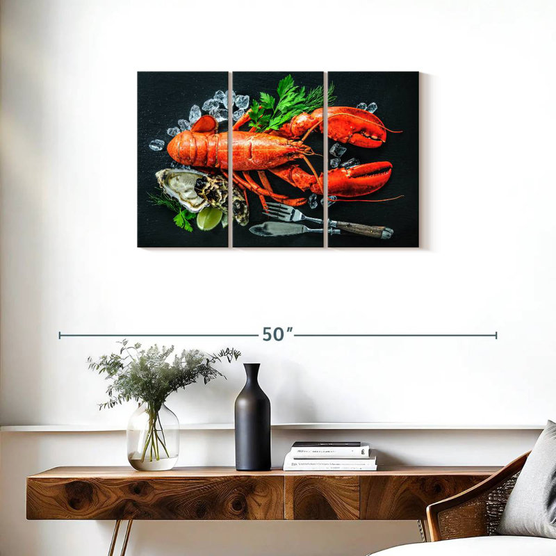 Yarlin Delicious Lobster, 20" H x 33" W