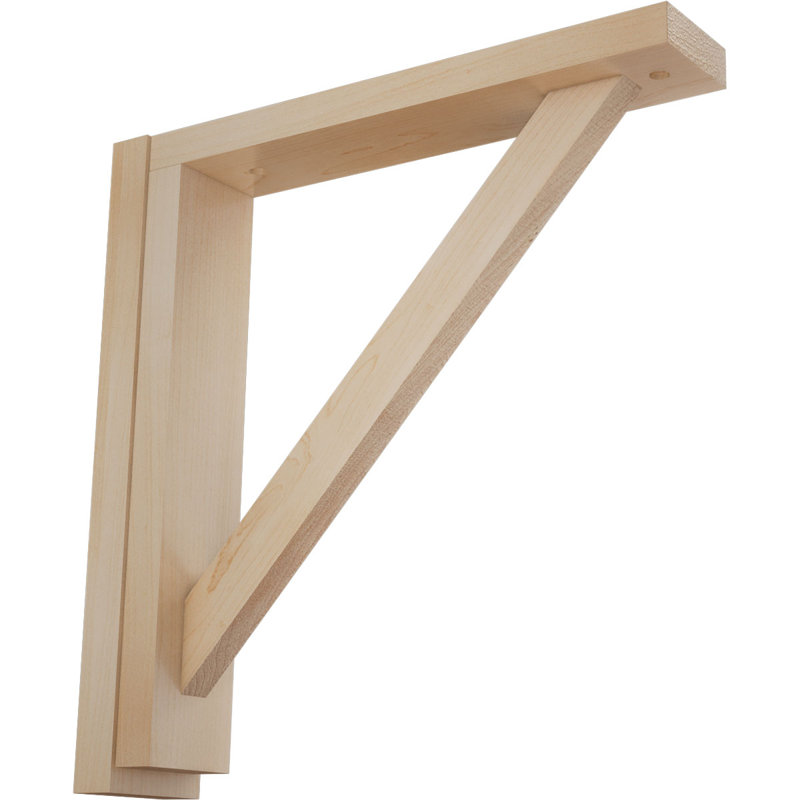 Support de tablette Traditional, Érable, H 12,25 po x l 2,5 po x P 12,75 po
