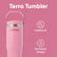 Bouteille d'eau isotherme en acier inoxydable 30 oz avec paille et poignée SIPPA Terra-124636835