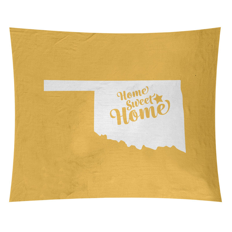 Tapisserie Sweet Home Tulsa, H 27,5 po x l 37,5 po, Jaune