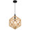 Luminaire suspendu Pang Modern - lampe suspendue à une lumière avec cordon réglable, style scandinave industriel, pour îlot de cuisine, salle à manger, chambre à coucher ou entrée