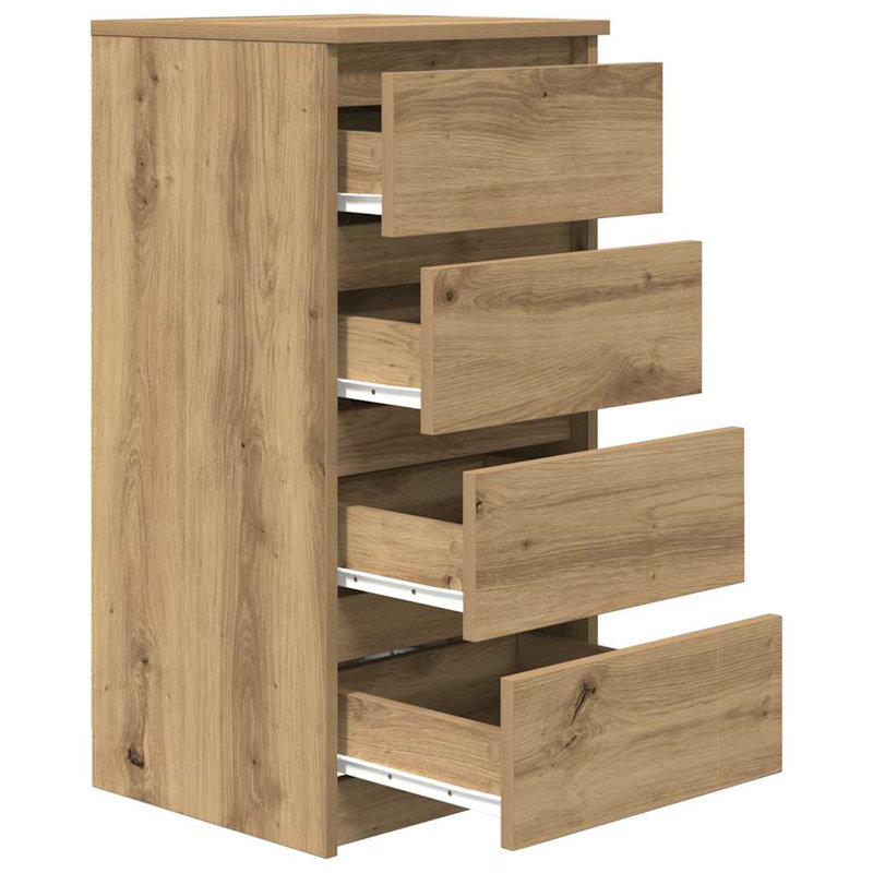 Sideboard 37.5X35x76 Cm Engineered Wood, Artisan Oak