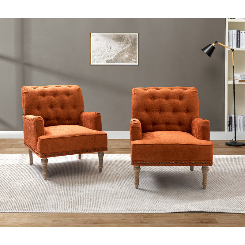 Fauteuil Wilkey, Polyester rouille