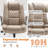 Modern Leather Executive Office Chair With Flip-Up Armrests And Adjustable Lumbar Support-250757227