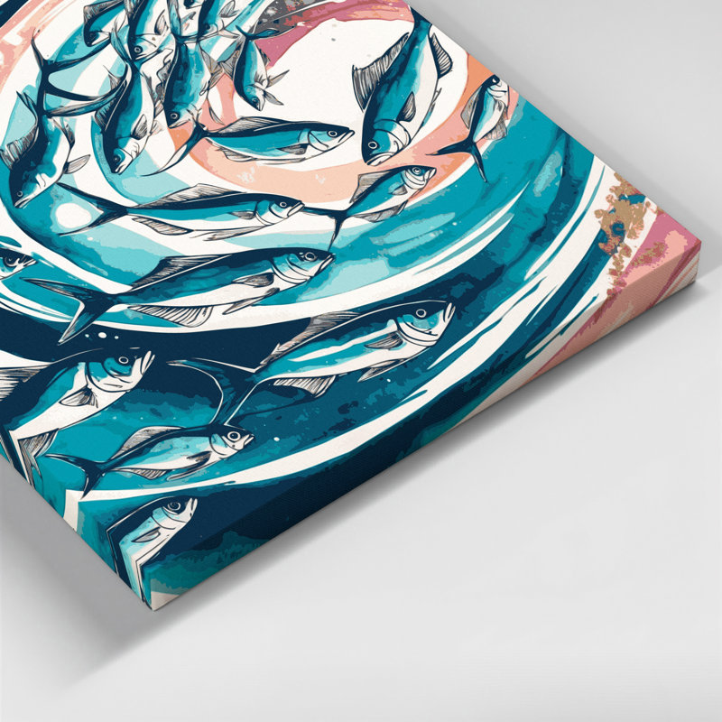 Art mural sur toile gris côtier contemporain, H 12 po x l 12 po