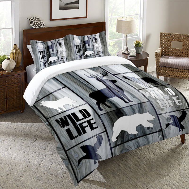 Wild Life Microfiber / Microsuede Pillow Sham, Standard/Twin