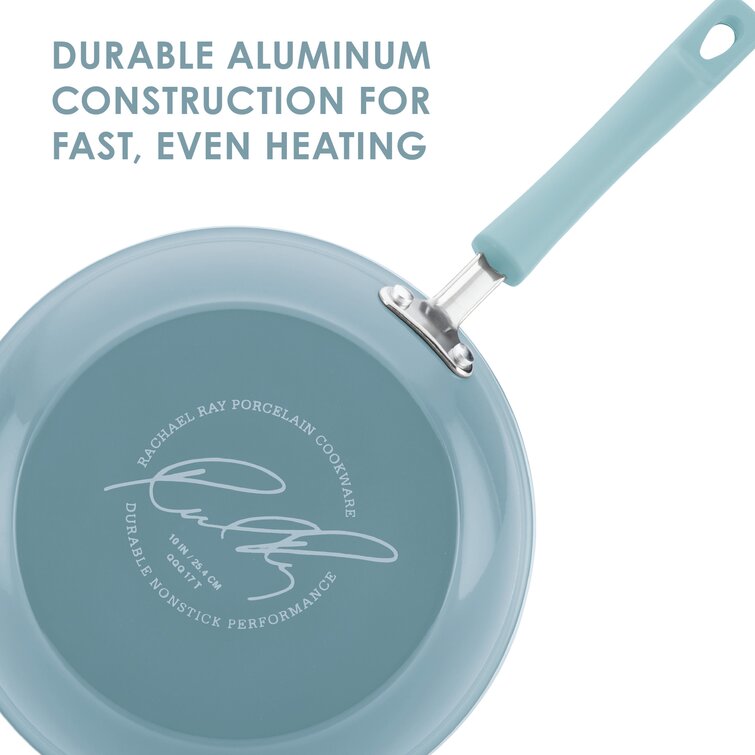 Rachael Ray® Classic Brights Hard Enamel Aluminum Nonstick Frying Pan Set,  9.25-Inch & 11-Inch