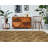 Maxus Geometric Rings Beige Soft Low Pile Area Rug-875660527