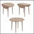 Multi-Function Extendable Dining Table,Convertible Drop-Leaf Round Table,Transforming Coffee Table,Small Space Bar Table(Only 1Pcs Table)