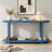 Modern Minimalist Ash Veneer Entryway Table with Oval Desktop for Foyer, Hallway, Living Room & Study-2044806711