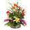 Exotic Tropical Silk Mixed Floral Arrangement in Glass Bowl