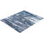 Tapis moderne fait à la main de conception unique - bleu, 8 pi 1 po x 10 pi 1 po