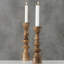11.75'' H Wood Tabletop Candlestick