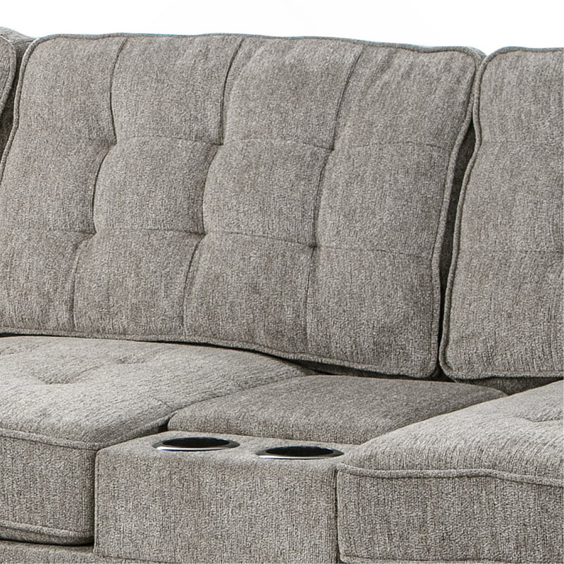 Canapé modulaire réversible confortable avec coussins supplémentaires pour une vie élégante