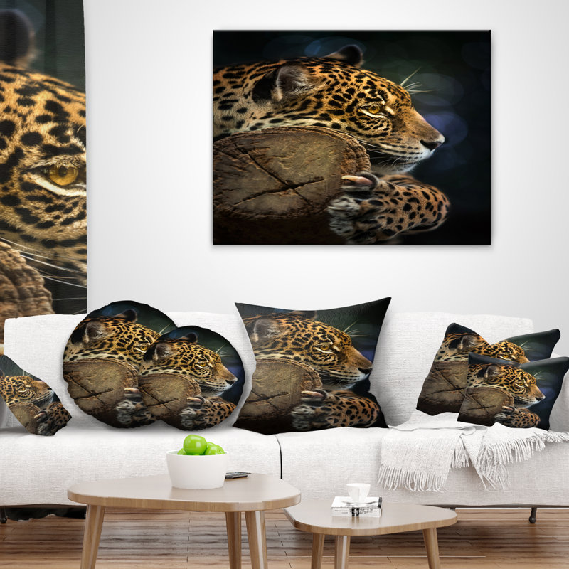 Coussin Relaxing Relaxing Jaguar, Rectangulaire, 12 po x 20 po