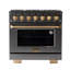 Kucht 36'' W Free Standing Range-1015928516