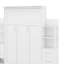 Lit escamotable double avec tablettes, tiroirs et DEL-1811326480