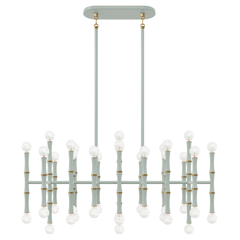 Kane Pendant Light, Celadon/Gold