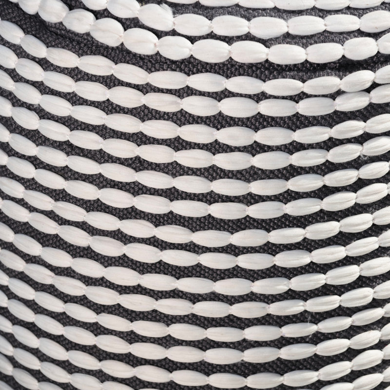 Pouf à eau géométrique blanc d'intérieur - capacité intérieure de 250 lb, Blanc
