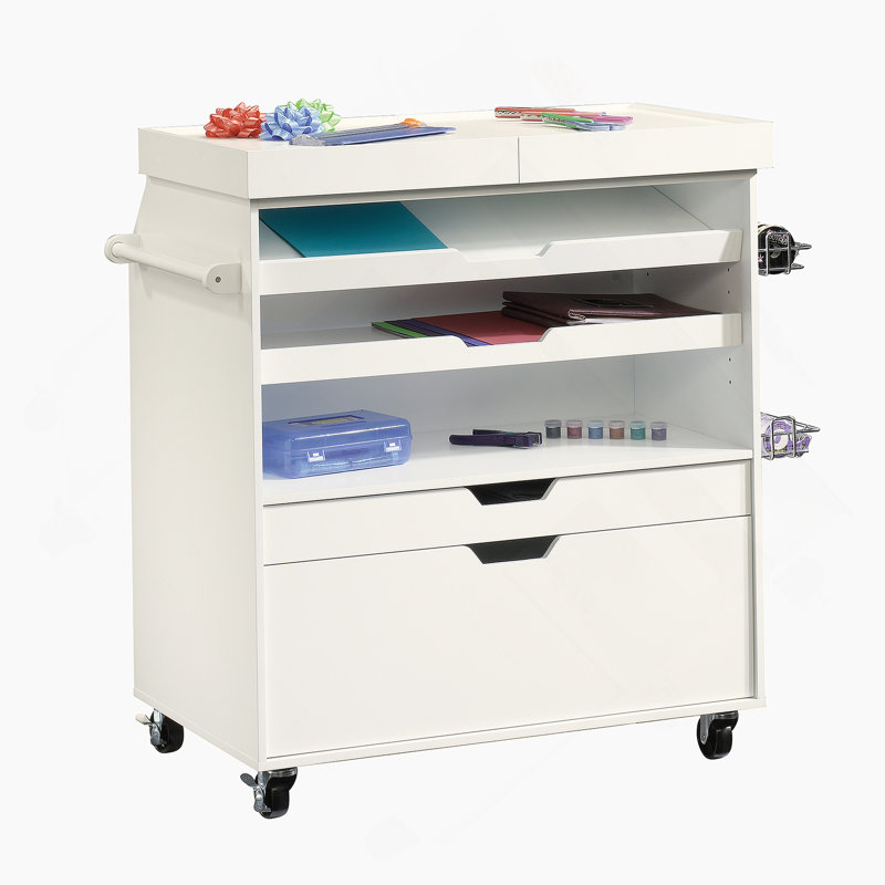 Armoire de rangement avec tiroirs de rangement et deux tablettes réglables