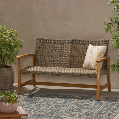 Causeuse Wood + Wicker