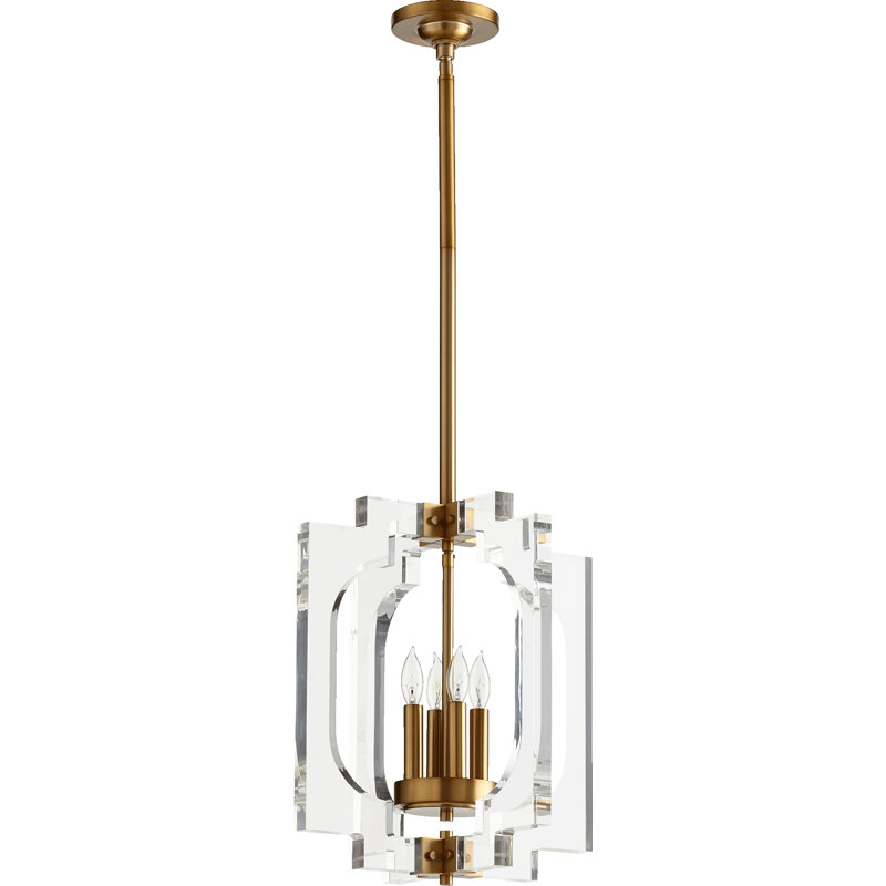 Lustre géométrique à 4 lumières Pavan