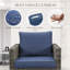 Fauteuil coulissant et pivotant en osier pour 4 personnes Hansencamp-110960062-110960064