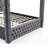 Jittender Luxurious Velvet Upholstered Canopy Bed with Speaker & USB  Connection-75619029-75619026